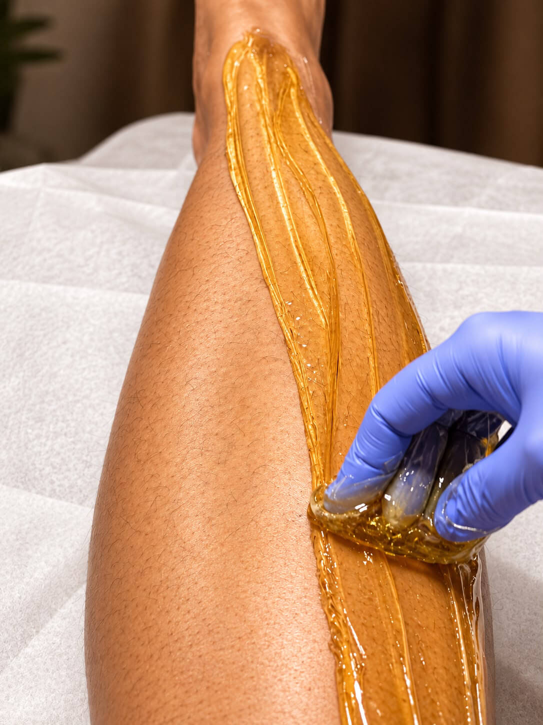 Leg getting sugared