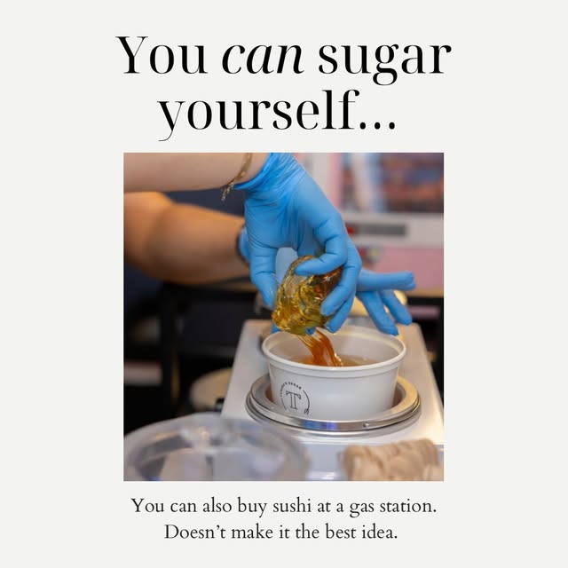 You can sugar yourself Instagram post
